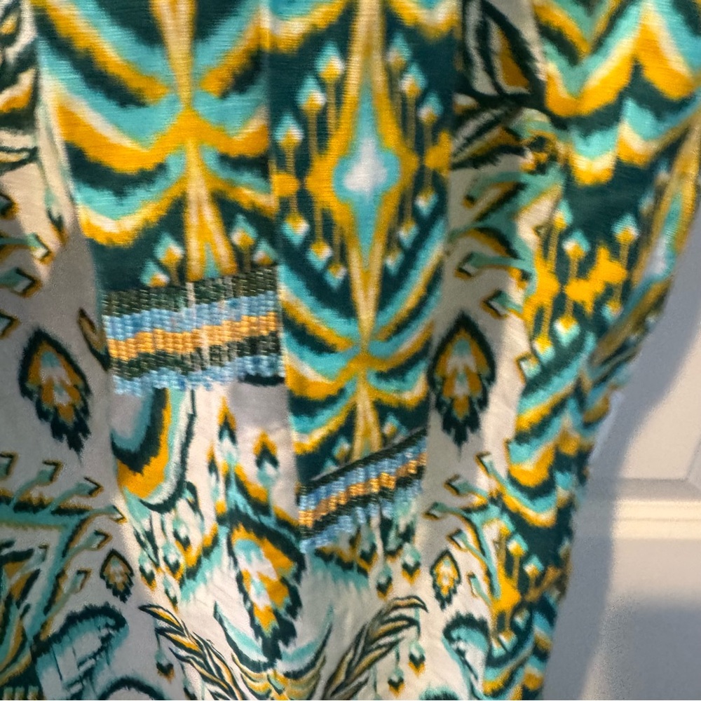 NWT Farm Rio Tropical Tapestry Off-White Halter Neck Dress | XS - Picture 9 of 10